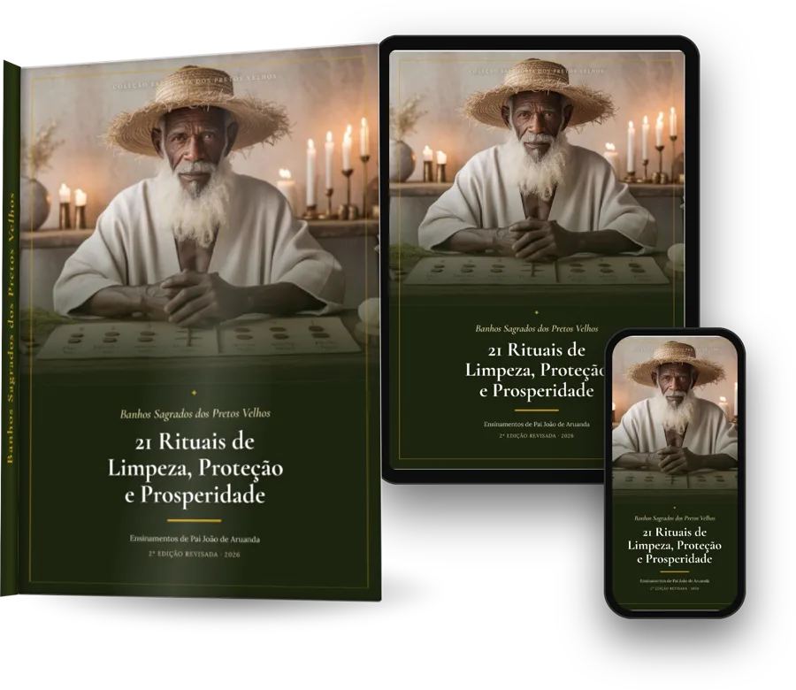 E-book 21 Banhos Sagrados dos Pretos Velhos no livro, no tablet e no celular